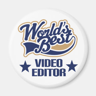 Video Editor Gift (Werelden Best) Magneet