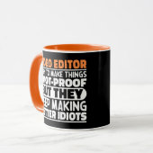 Video-editor Ik probeer dingen grappig te maken Mok (Voorkant links)