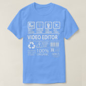 Video Editor Multitasking Job Gift Item T-shirt (Design voorkant)
