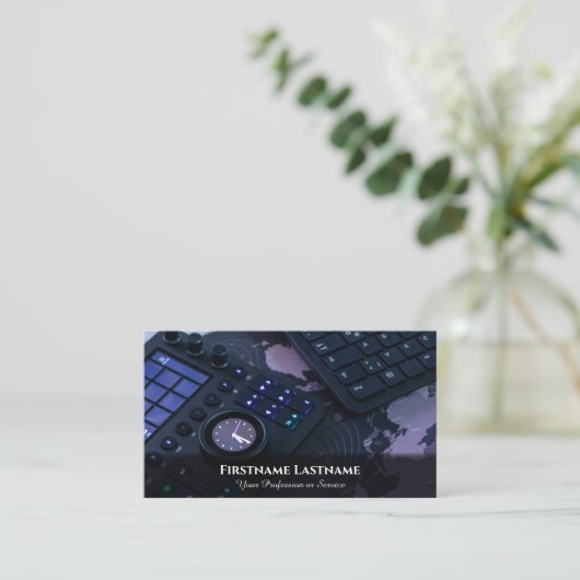 Video-editor visuele effecten specialist digitale  visitekaartje (Staand voorkant)