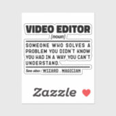 Video-editor Zelfstandig naamwoord definitie Filmm Sticker (Vel)