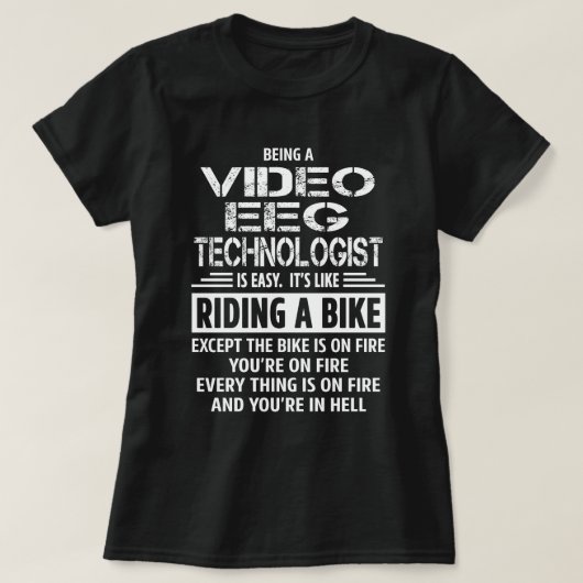 Video EEG Technoloog T-shirt (Design voorkant)