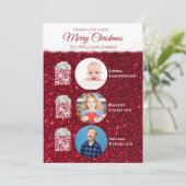Video en foto Kerst Wenskaart- Kaart (Staand voorkant)