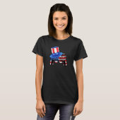 Video Game 4 juli Controller Amerikaanse vlag T-shirt (Voorkant volledig)