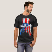 Video Game 4th of Juli controlemechanisme Amerikaa T-shirt (Voorkant volledig)
