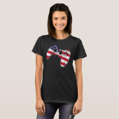 Video Game 4th Of July Controller American Flag T-shirt (Voorkant volledig)
