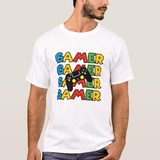 Video Game Addicts - Funny Gamer T-shirt (Voorkant)