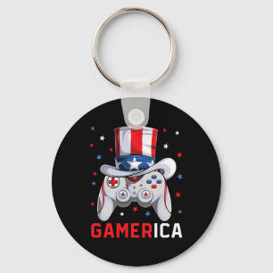 Video Game American Flag oom Sam Gam Sleutelhanger
