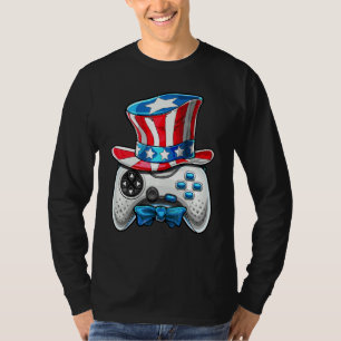 Video Game American Flag oom Sam Gam T-shirt