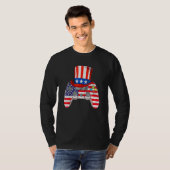 Video Game American Flag oom Sam Gam T-shirt (Voorkant volledig)