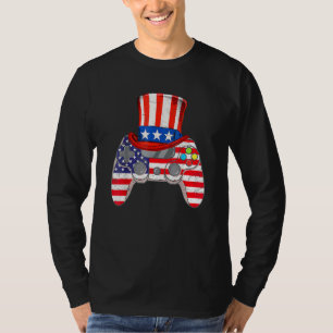 Video Game American Flag oom Sam Gam T-shirt