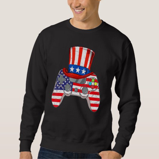 Video Game American Flag oom Sam Gam Trui (Voorkant)