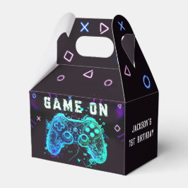 Video Game Arcade Birthday Party Favor Box Bedankdoosjes