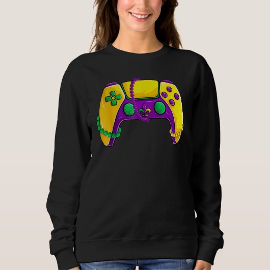 Video Game Beads Kids Mardi Gras Shirts, Gamer Boy Trui (Voorkant)