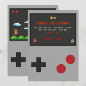 Video Game Bedankkaart (Voorkant / Achterkant)