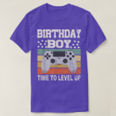 Video Game Birthday Gamer Birthday Boy Time to Lev T-shirt (Design voorkant)