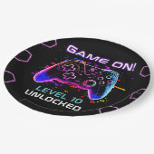 Video game Birthday Party Papieren Bordje (Gekanteld)