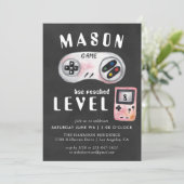 Video Game Birthday Party Uitnodiging (Staand voorkant)