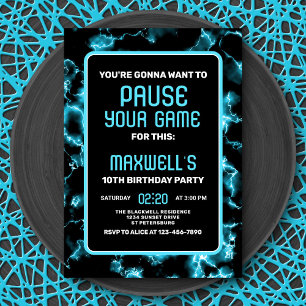 Video Game Birthday Uitnodiging