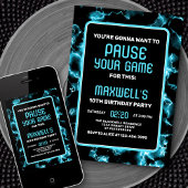 Video Game Birthday Uitnodiging