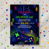Video Game Birthday Uitnodiging