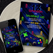 Video Game Birthday Uitnodiging