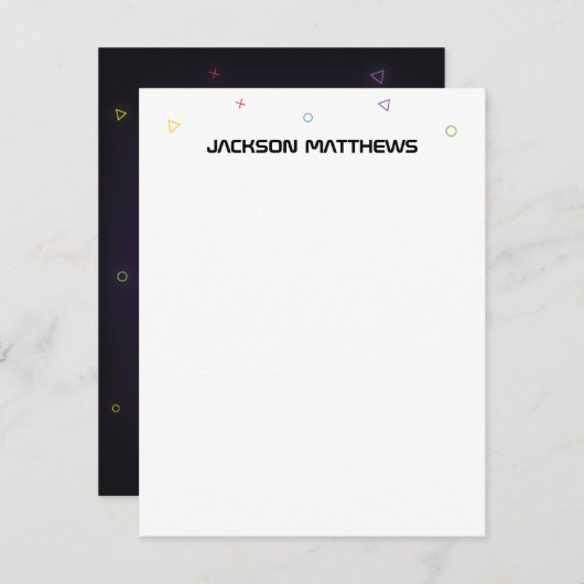 Video Game Boy's Notitiekaartje (Voorkant / Achterkant)