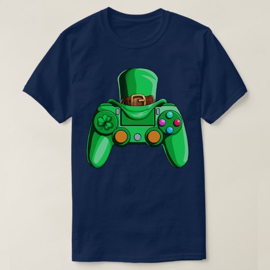 Video Game Boys St Patricks Day Gaming St Pattys D T-shirt (Design voorkant)