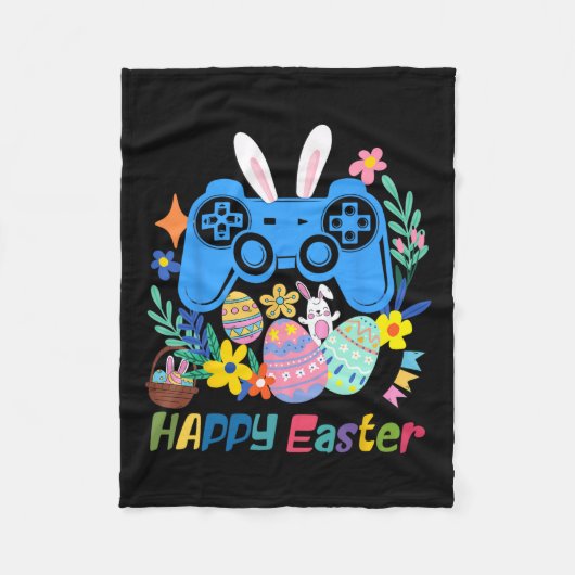 Video Game Bunny Eggs Costume Easter Day Boys Kind Fleece Deken (Voorkant)