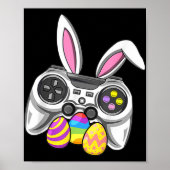 Video Game Bunny Eggs Costume Easter Day Boys Kind Poster (Voorkant)