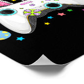 Video Game Bunny Eggs Costume Easter Day Boys Kind Poster (Hoek)