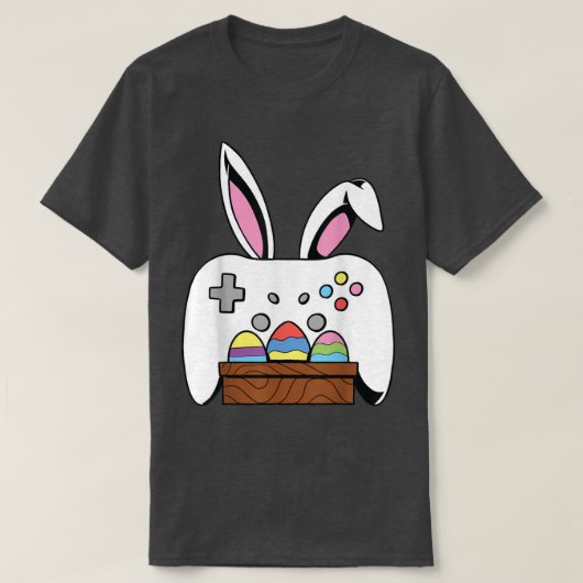 Video Game Bunny Eggs Costume Easter Day Boys Kind T-shirt (Design voorkant)