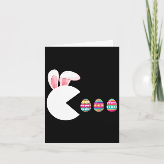 Video Game Bunny Eggs Easter Gamer Kinder jongens Kaart (Voorkant)