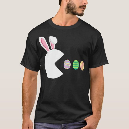 Video Game Bunny Eggs Easter Gamer Kinder jongens  T-shirt (Voorkant)