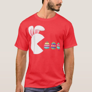 Video Game Bunny Eggs Easter Gamer Kinder jongens T-shirt