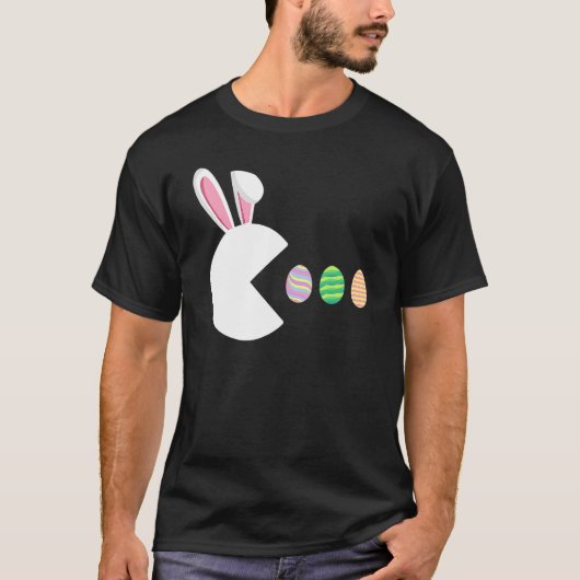 Video Game Bunny Eggs Easter Gamer Kinder jongens  T-shirt (Voorkant)