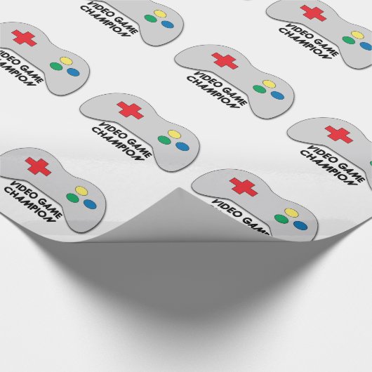 Video Game Champion Cadeaupapier (Hoek)