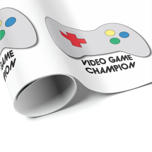 Video Game Champion Cadeaupapier (Rol Hoek)