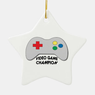 Video Game Champion Keramisch Ornament