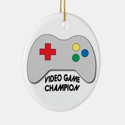 Video Game Champion Keramisch Ornament (Rechts)