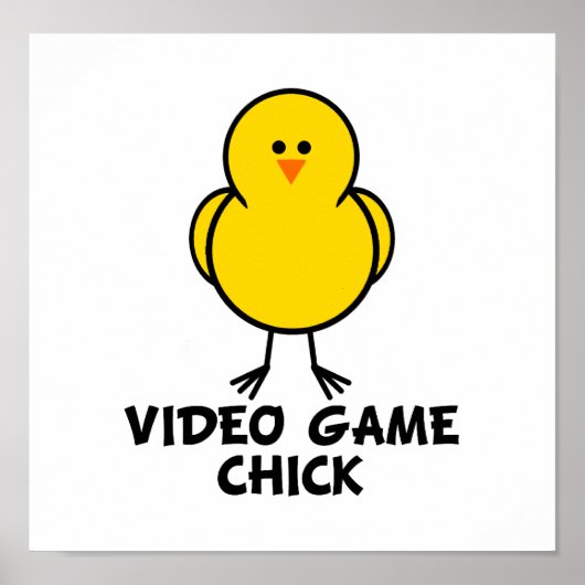 Video Game Chick Poster (Voorkant)