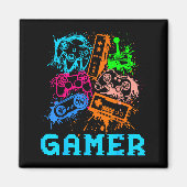 Video Game Console Controllers Clic Gamer Lover Co Magneet (Voorkant)