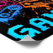 Video Game Console Controllers Clic Gamer Lover Co Poster (Hoek)