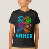 Video Game Console Controllers Clic Gamer Lover Co T-shirt (Voorkant)