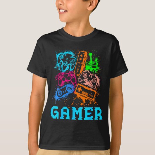 Video Game Console Controllers Clic Gamer Lover Co T-shirt (Voorkant)