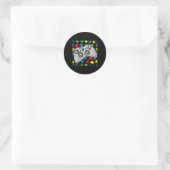 Video-game Controller Autism Awareness Puzzle Piec Ronde Sticker (Tas)
