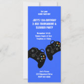 Video game Controller Birthday Uitnodiging 9 x 4 (Voorkant)