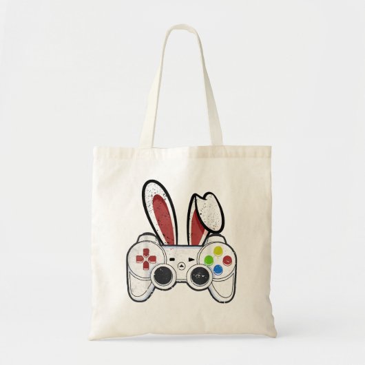 Video Game Controller Bunny Gaming Easter Gamer Bo Tote Bag (Voorkant)