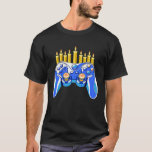 Video Game Controller Chanukah Menorah Candelabra T-shirt<br><div class="desc">Video Game Controller Chanukah Menorah Candelabra Hanukkah.</div>