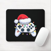Video Game Controller Christmas Santa Hat Gamer Bo Muismat (Met muis)